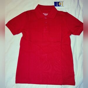 Galaxy By Harvic Red Kids Polo Shirt, Size 4